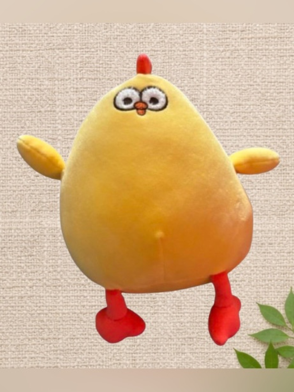 Yellow Chicken Plush Toy - 10” Soft Stuffed Animal